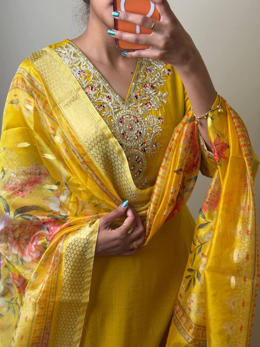 Lime Yellow 3pc Kurti Suit