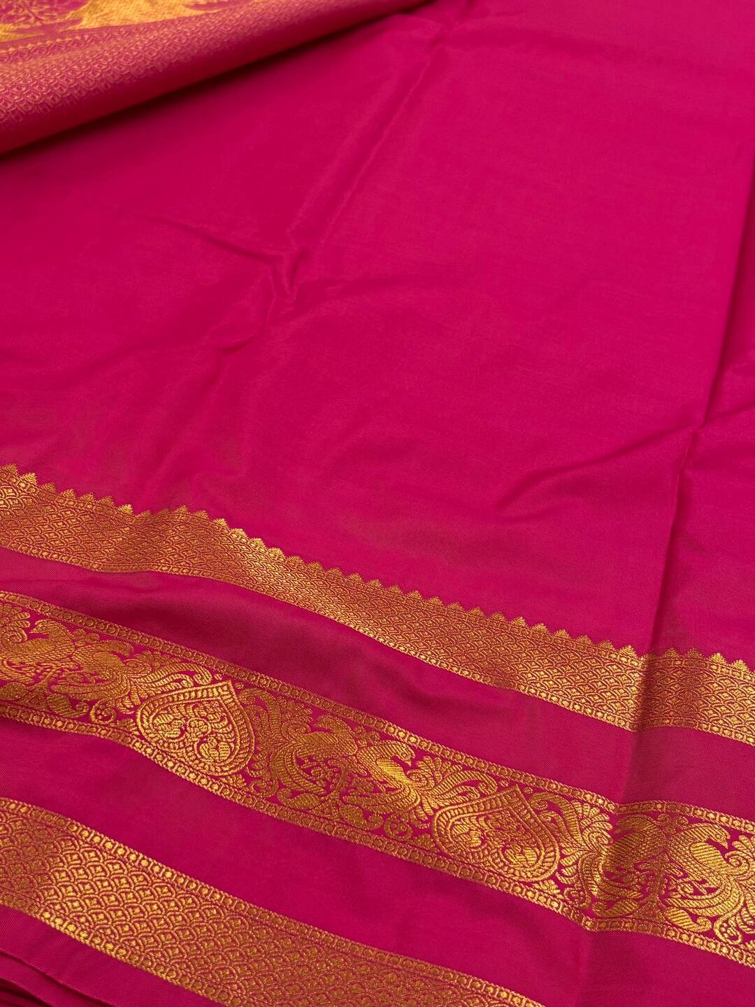 Off White Semi Kanchi Silk Saree