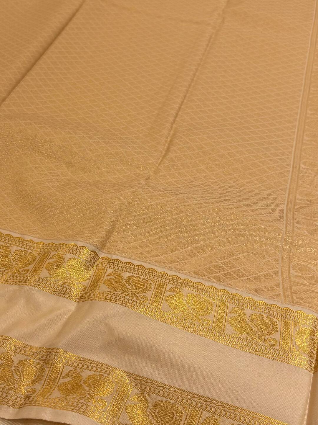Wine Purple Semi Kanchi Silk Saree