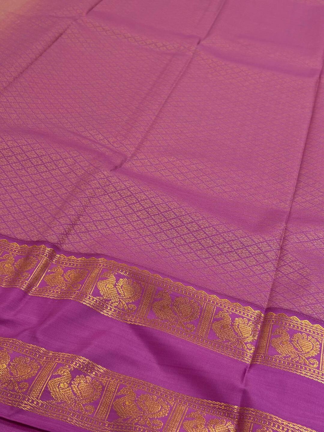 Off White Semi Kanchi Silk Saree