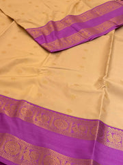 Off White Semi Kanchi Silk Saree