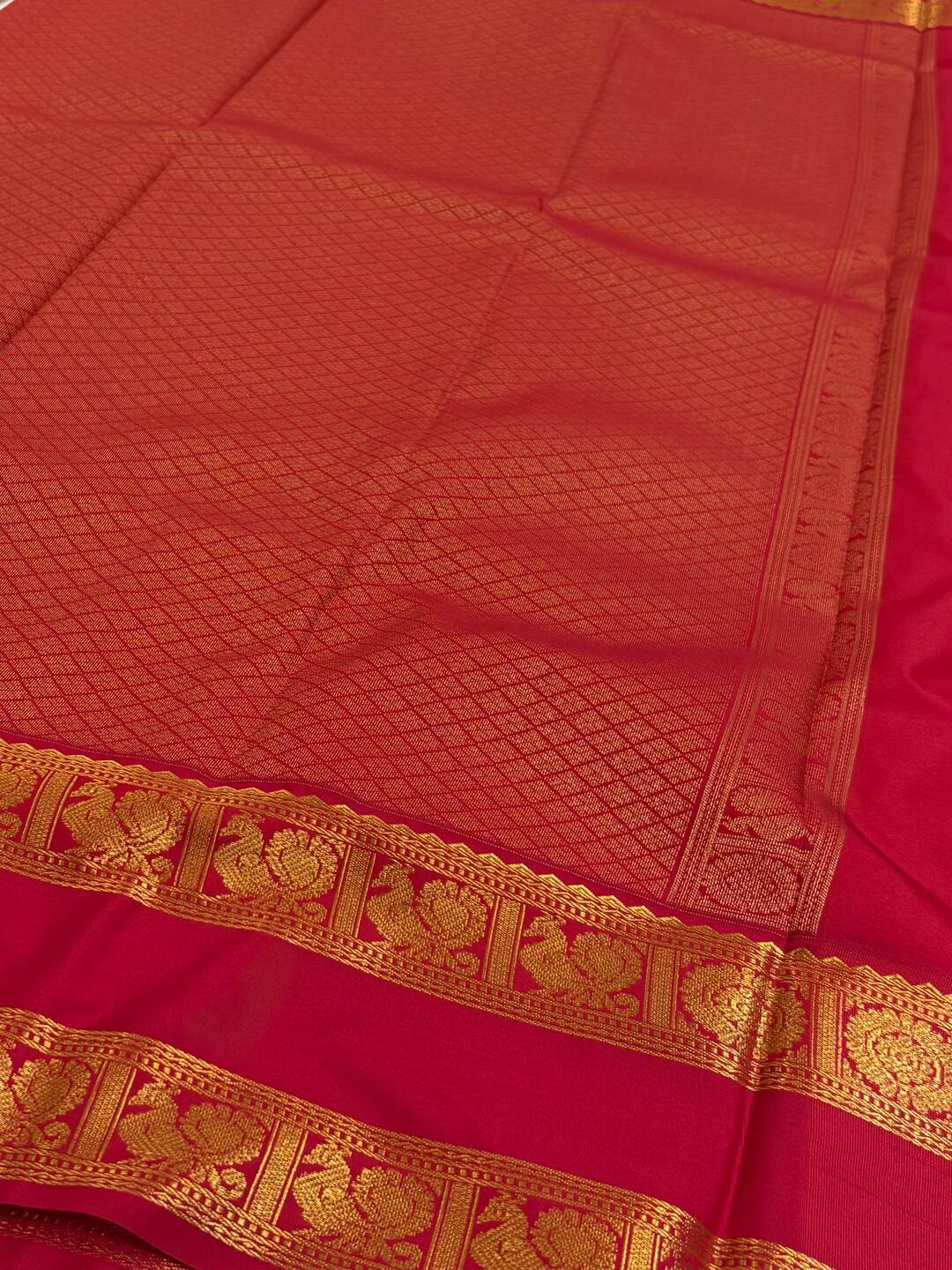 Off White Semi Kanchi Silk Saree