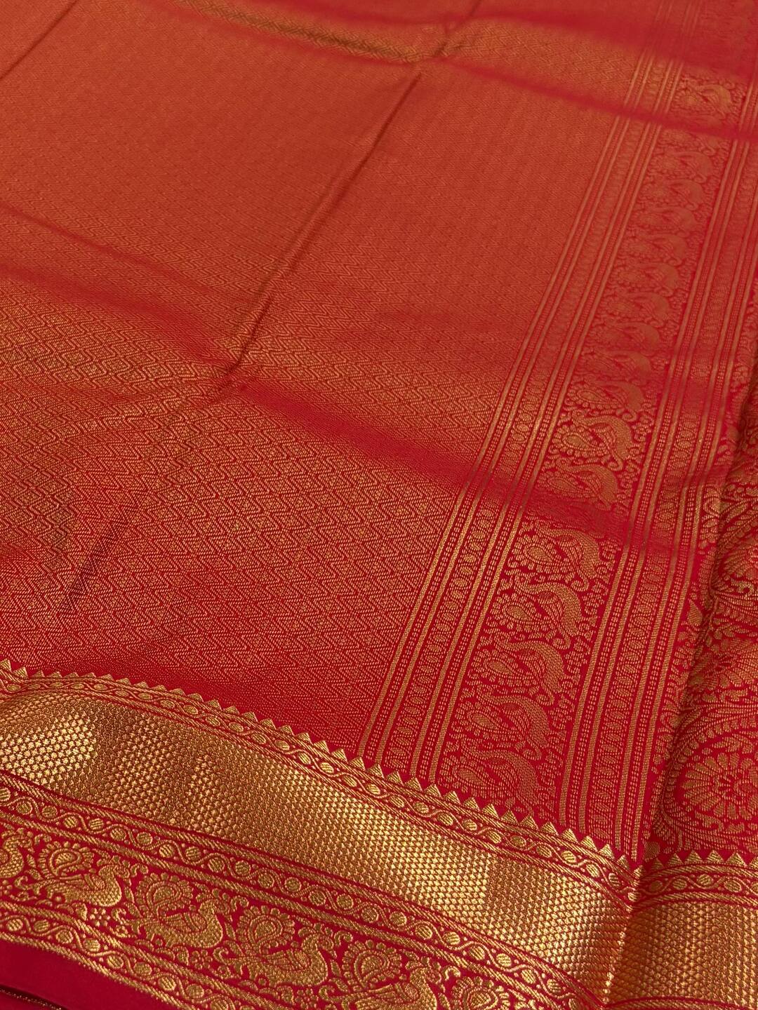 Lavender Purple Semi Kanchi Silk Saree