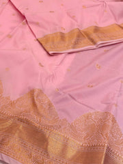 Baby Pink Semi Kanchi Silk Saree