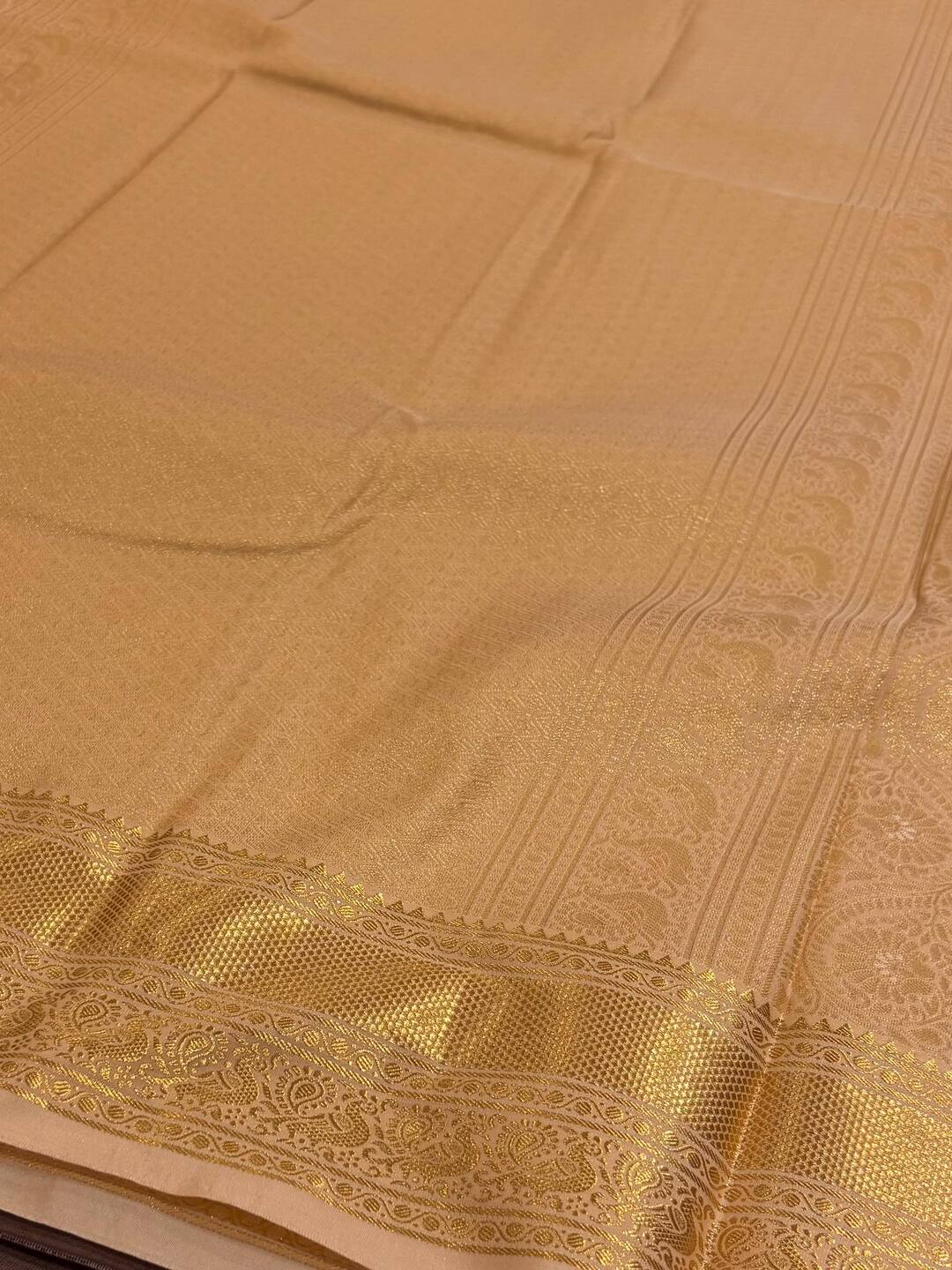 Grey Semi Kanchi Silk Saree