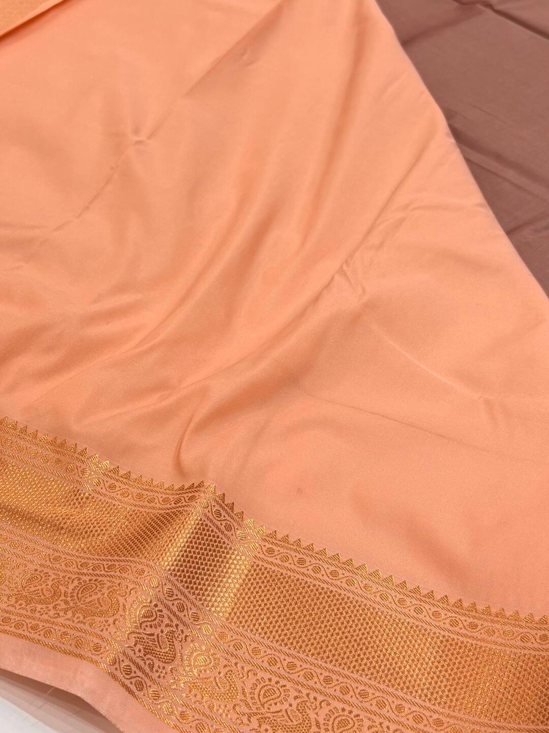 Grey Semi Kanchi Silk Saree
