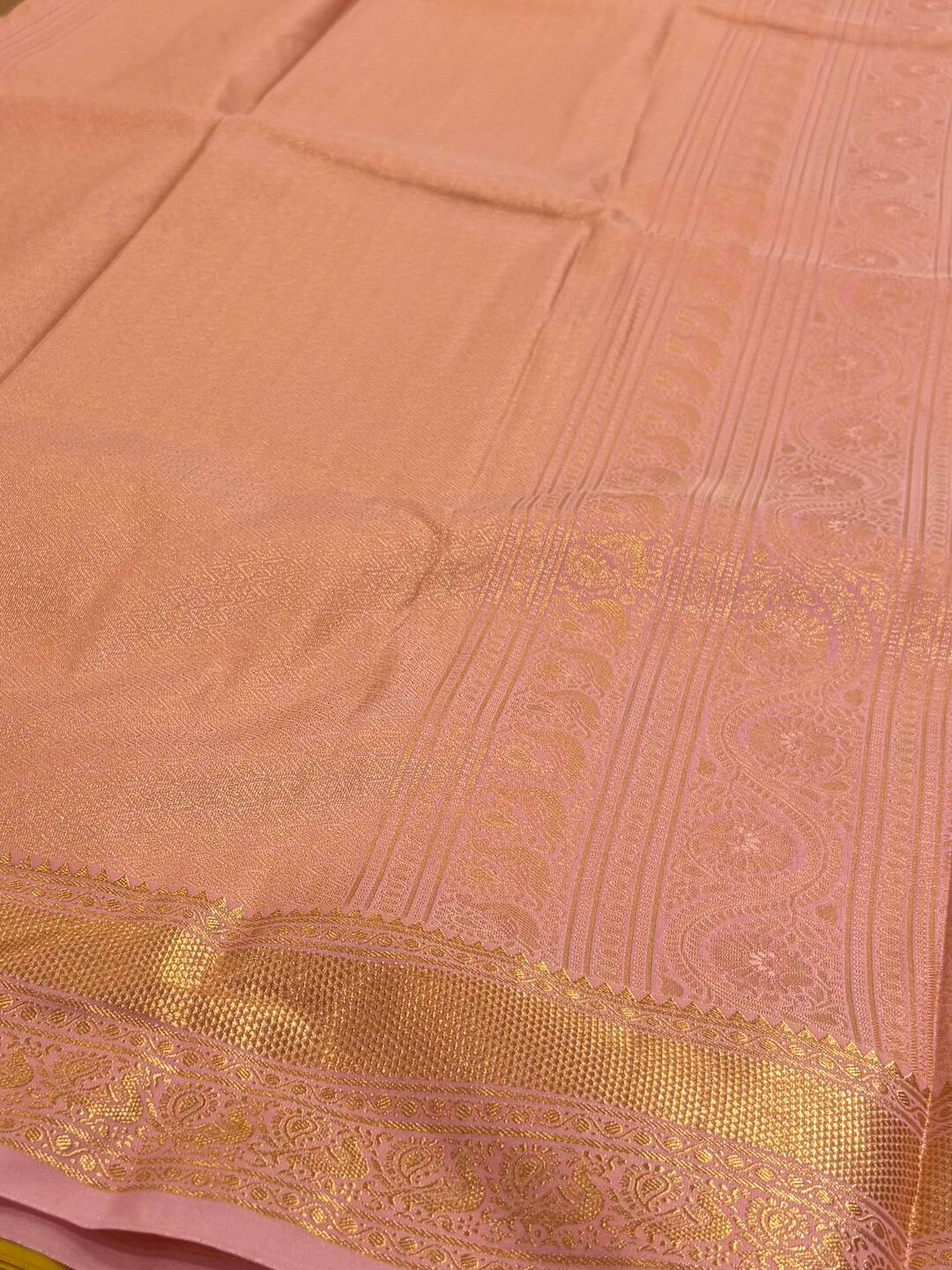 Apple Green Semi Kanchi Silk Saree
