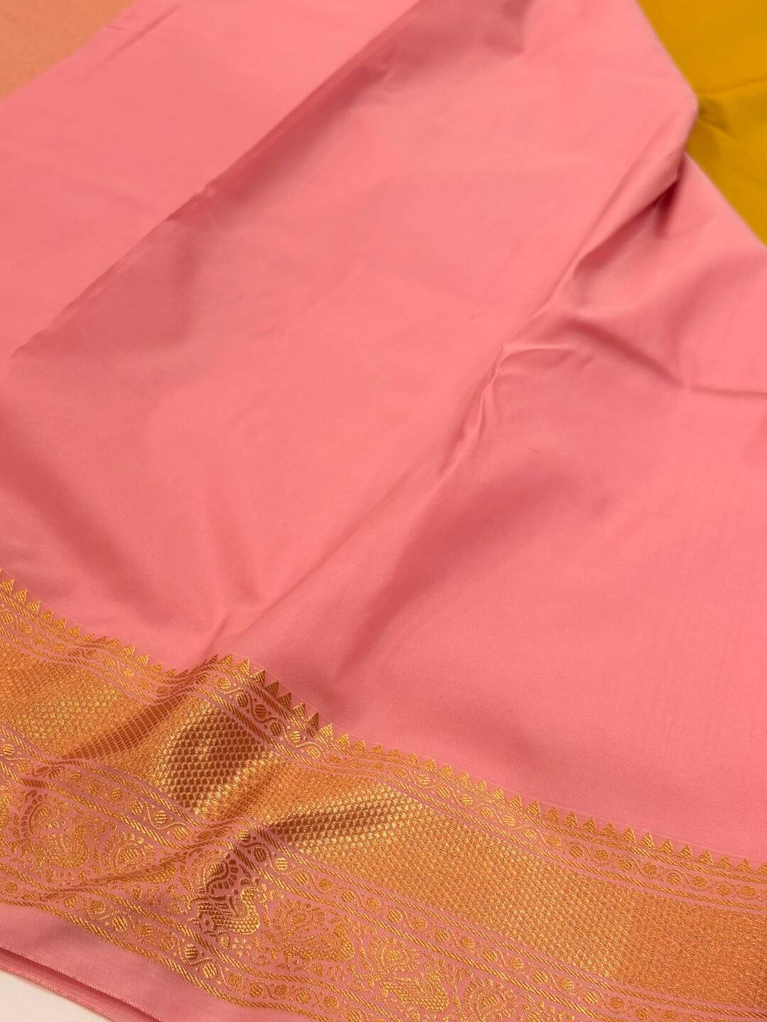 Apple Green Semi Kanchi Silk Saree