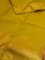 Apple Green Semi Kanchi Silk Saree