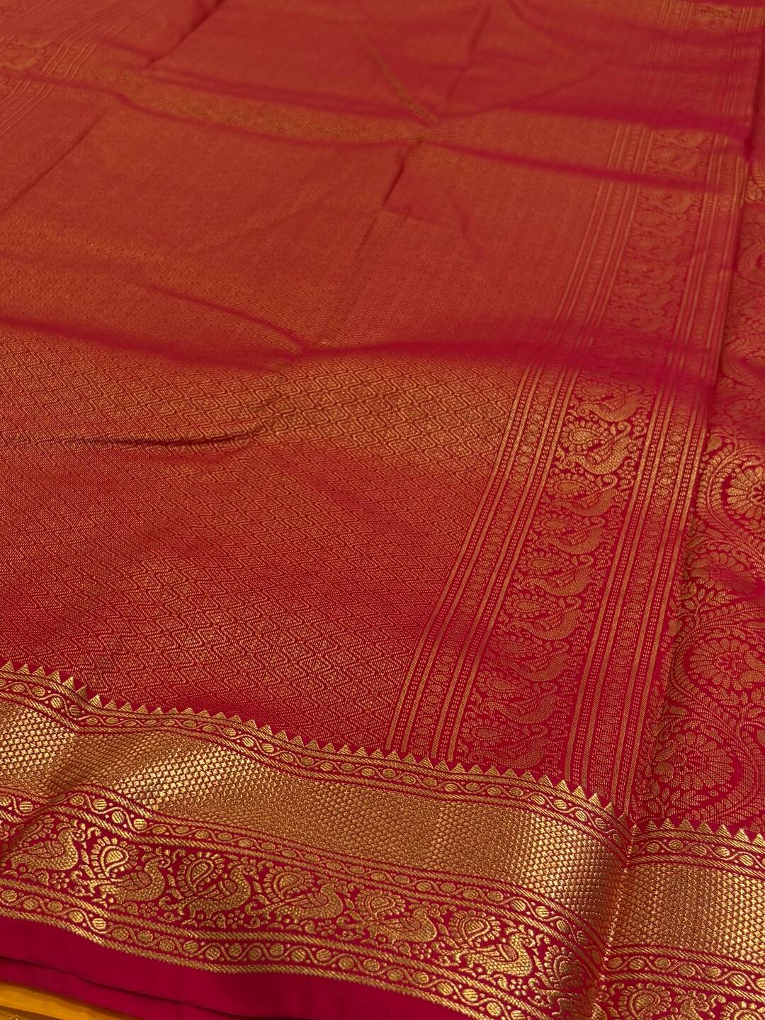 Yellow Semi Kanchi Silk Saree