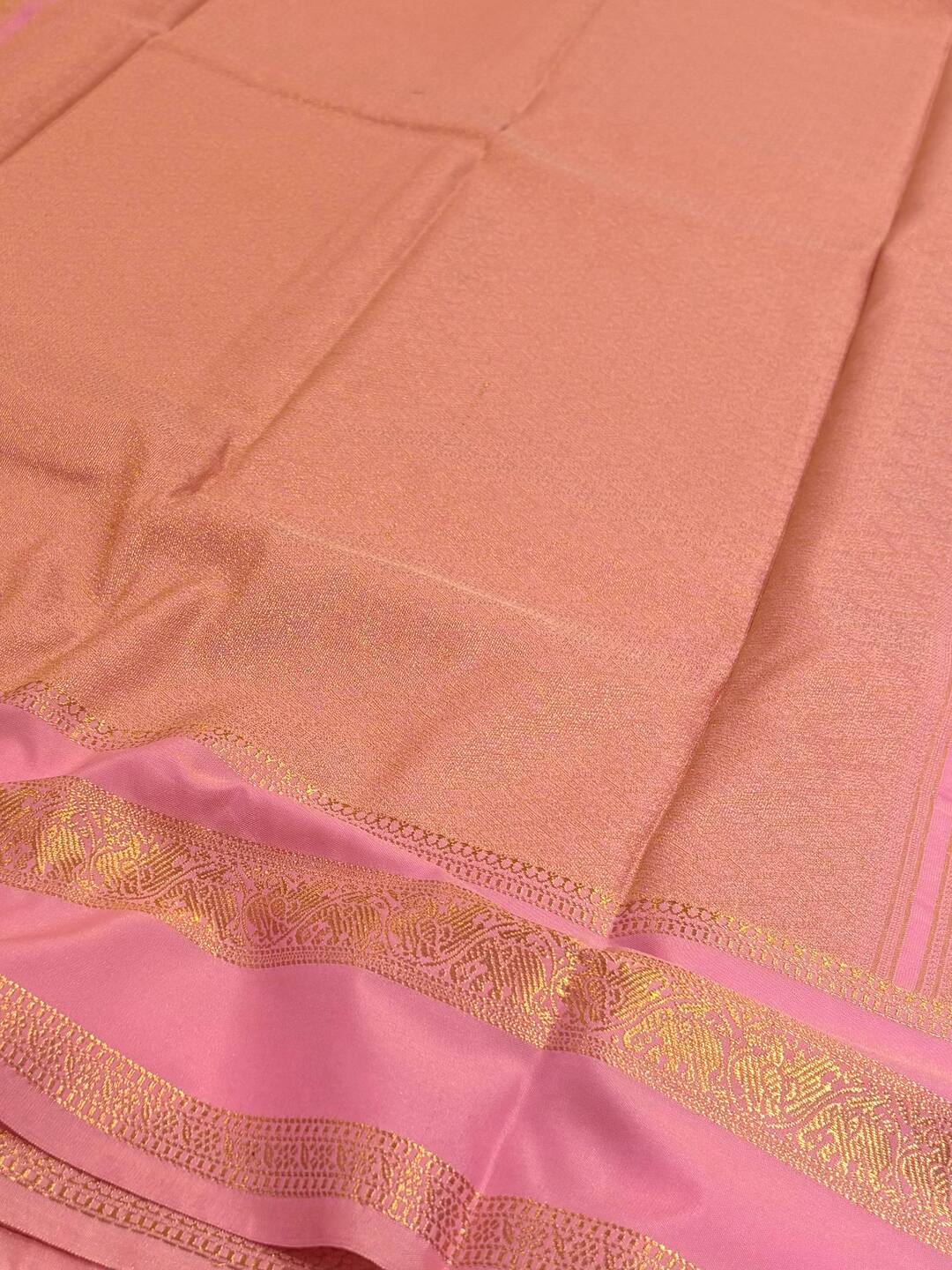 Pink Semi Kanchi Silk Saree