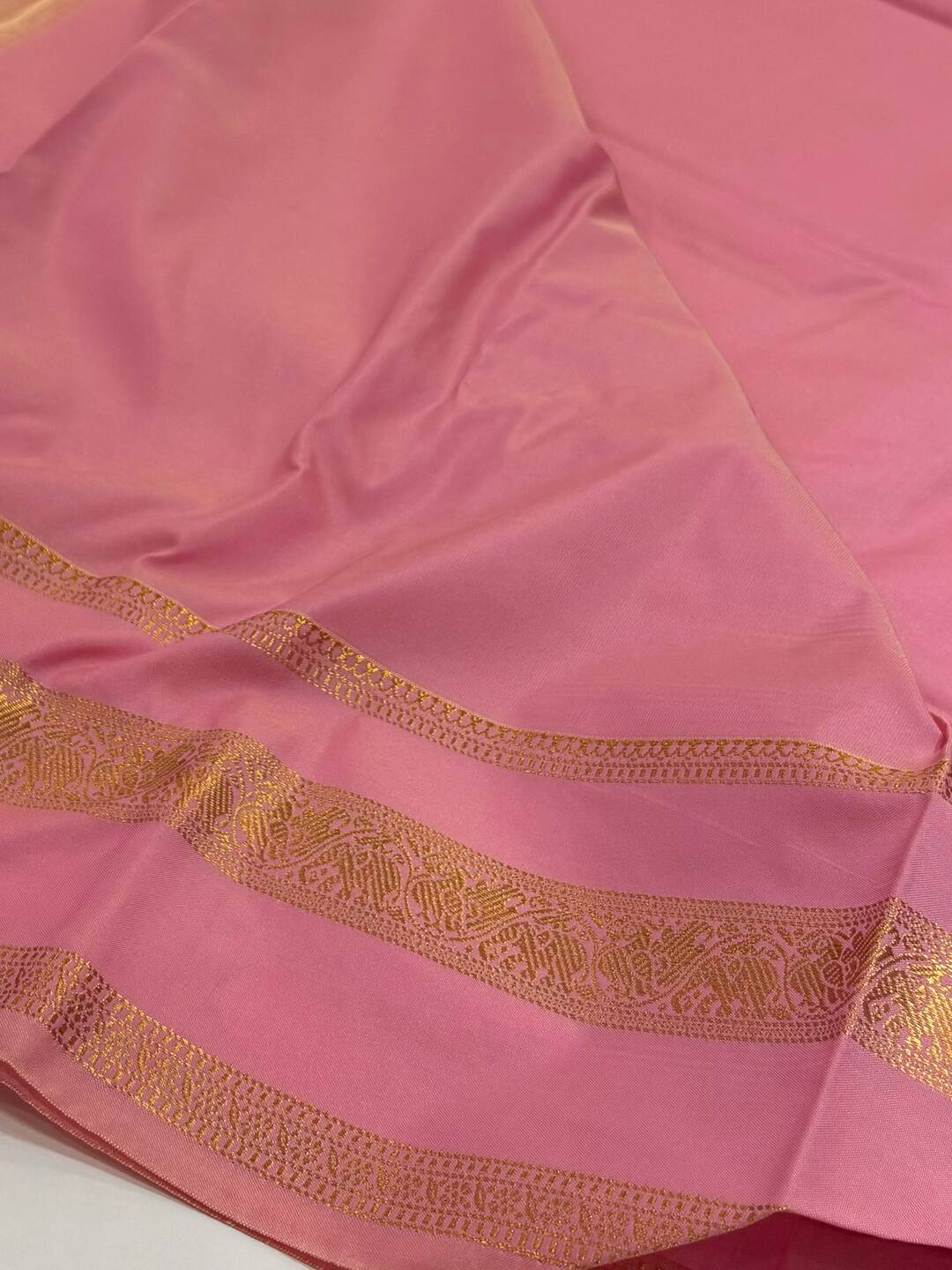 Pink Semi Kanchi Silk Saree