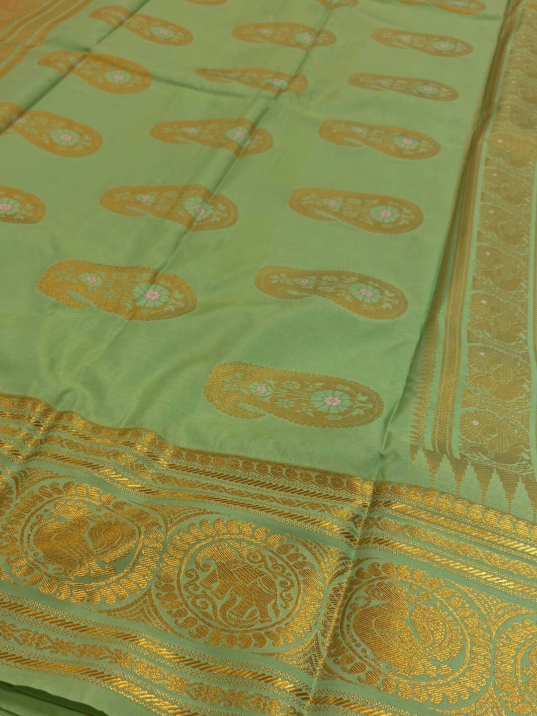 Pink Semi Kanchi Silk Saree