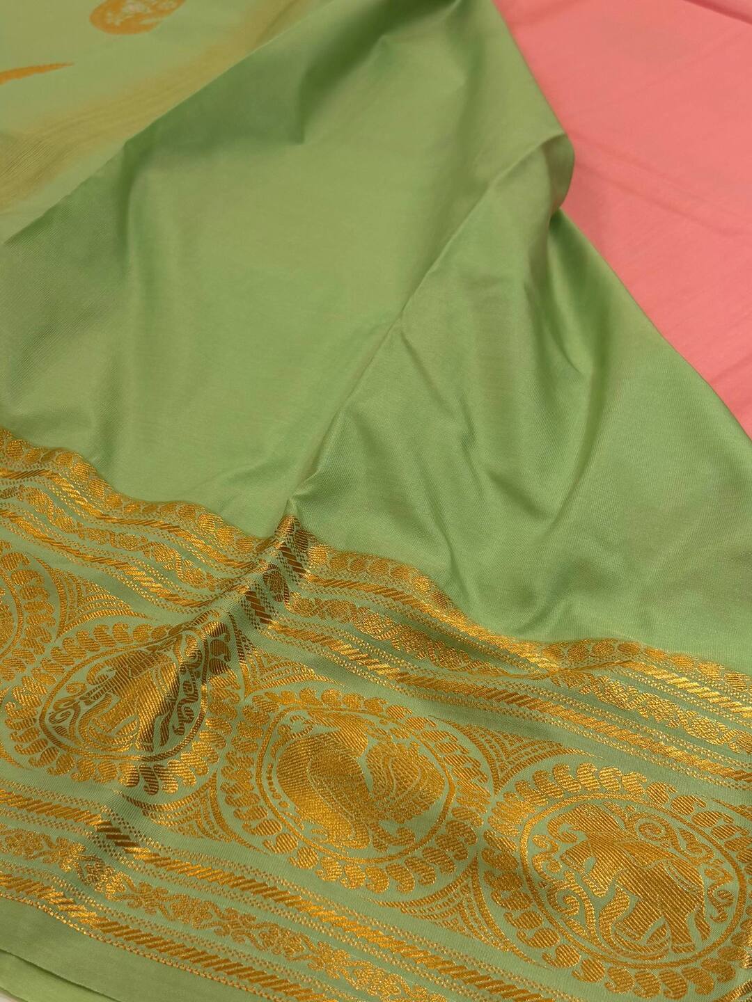 Pink Semi Kanchi Silk Saree