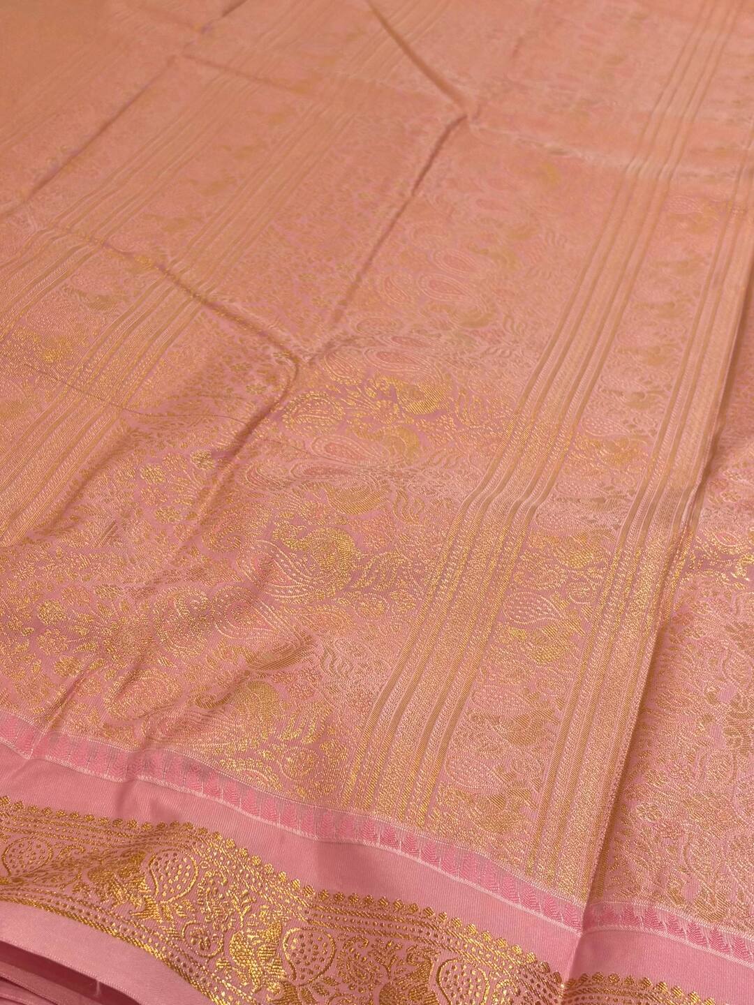 Royal Purple with Pink Semi Kanchi Silk Saree