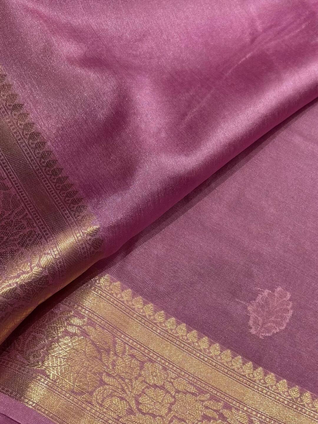 Maroon Banaras Cotton Silk Saree