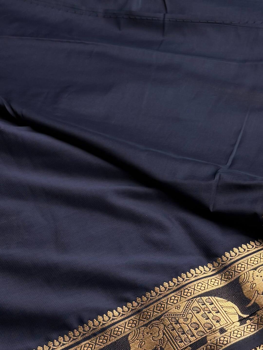 Lavender Purple Semi Mysore Silk Saree