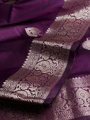 Royal Purple Cotton Silk Saree