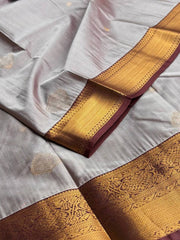Silver Semi Kanchi Silk Saree