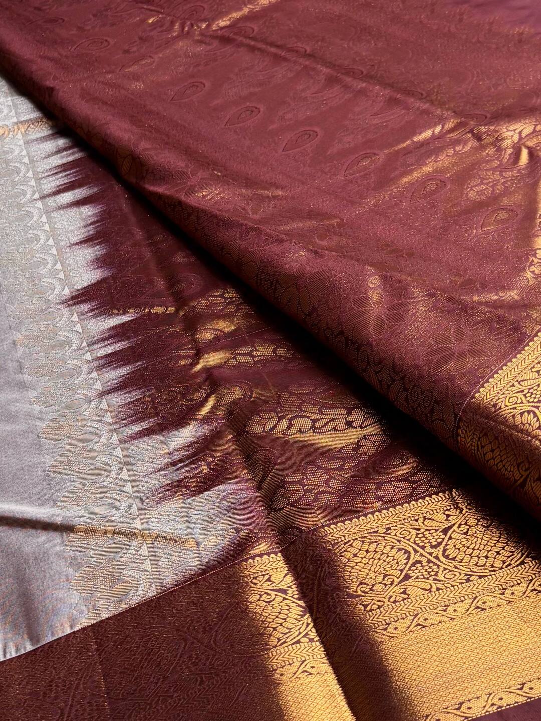 Silver Semi Kanchi Silk Saree
