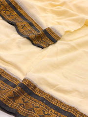 Off White Kadhi Cotton Saree