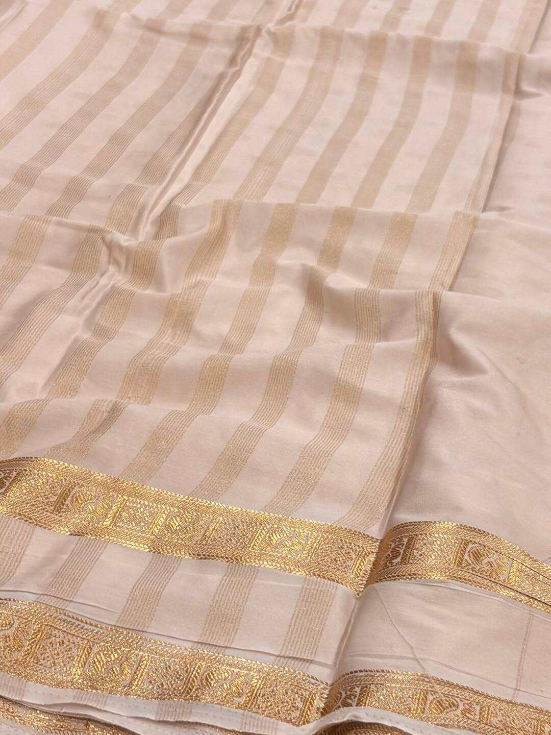 Lavender Purple Semi Mysore Saree