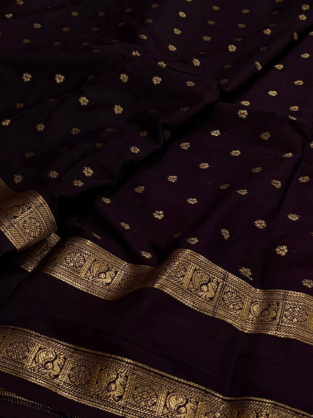 Pastel Pink Semi Mysore Saree