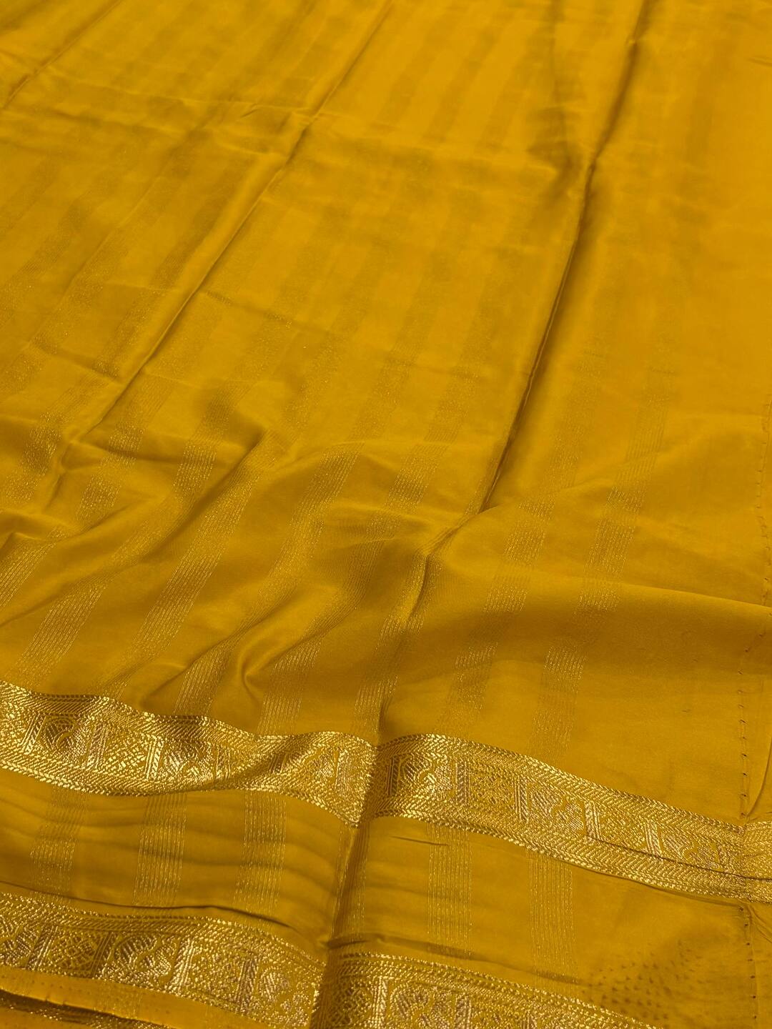 Mint Green Semi Mysore Saree