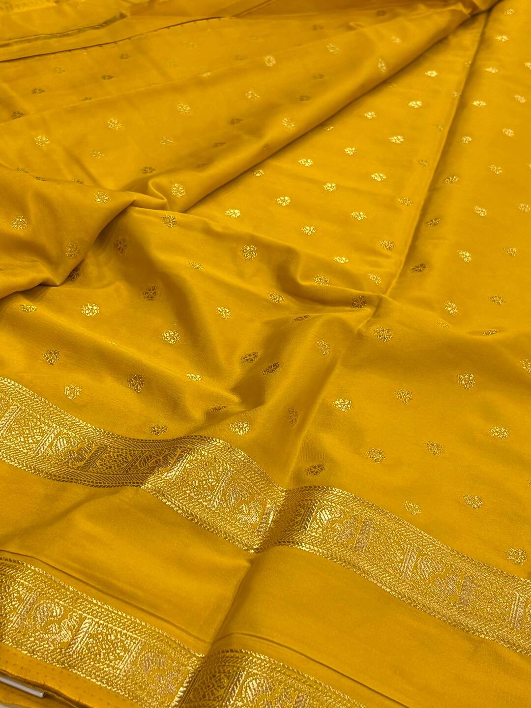 Mint Green Semi Mysore Saree