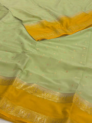 Mint Green Semi Mysore Saree