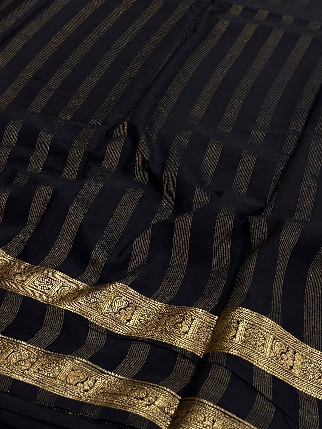 Yellow Semi Mysore Saree