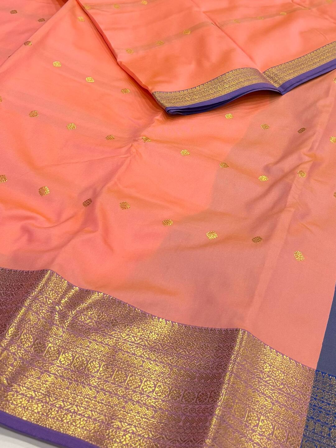 Baby Pink Cotton Silk Saree