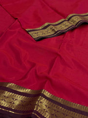 Hot Pink Cotton Silk Saree