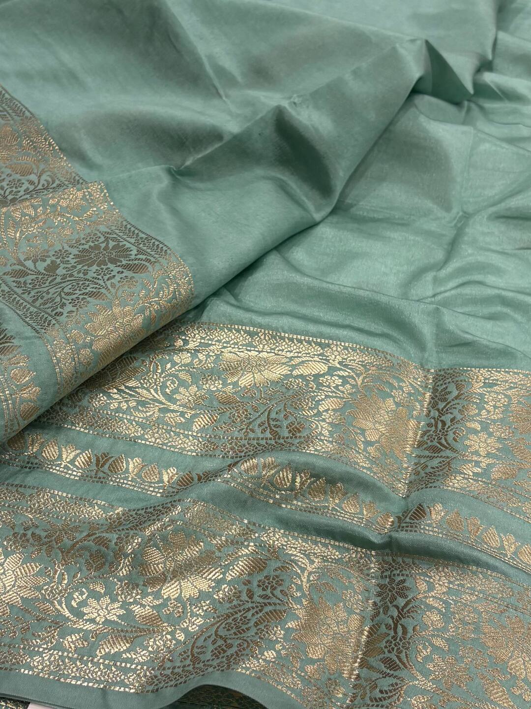 White Banaras Cotton Silk Saree