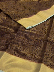 Royal Purple Banaras Chiffon Silk Saree