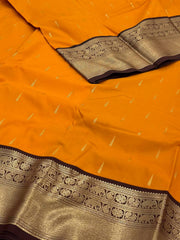 Yellow Semi Kanchi Silk Saree