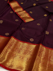 Royal Purple Semi Kanchi Silk Saree