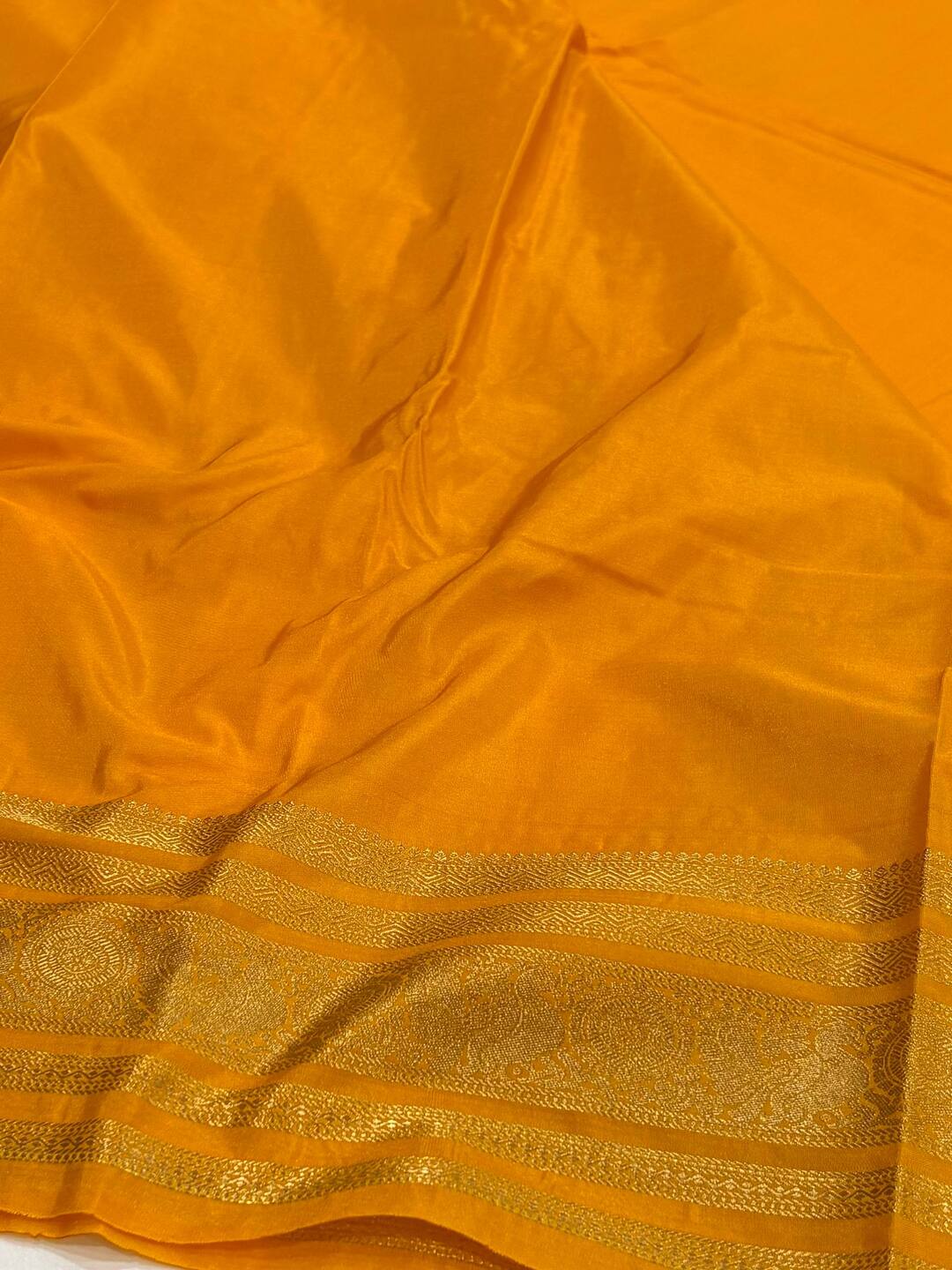 Yellow Semi Kanchi Silk Saree
