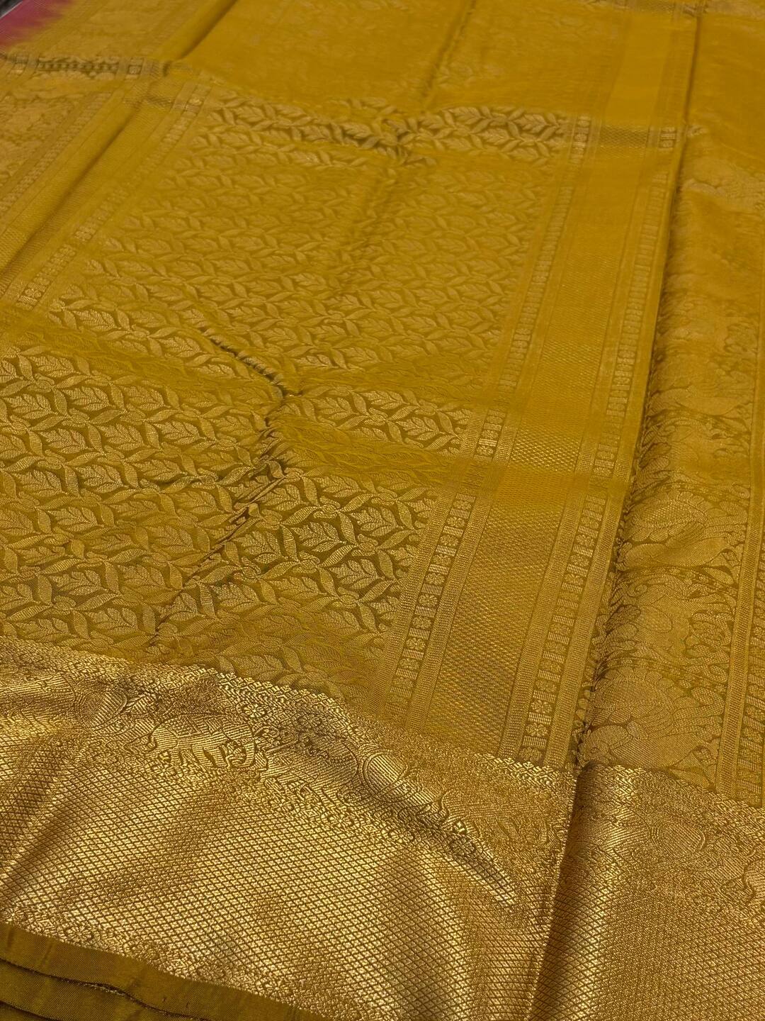 Magenta Purple  Semi Kanchi Silk Saree