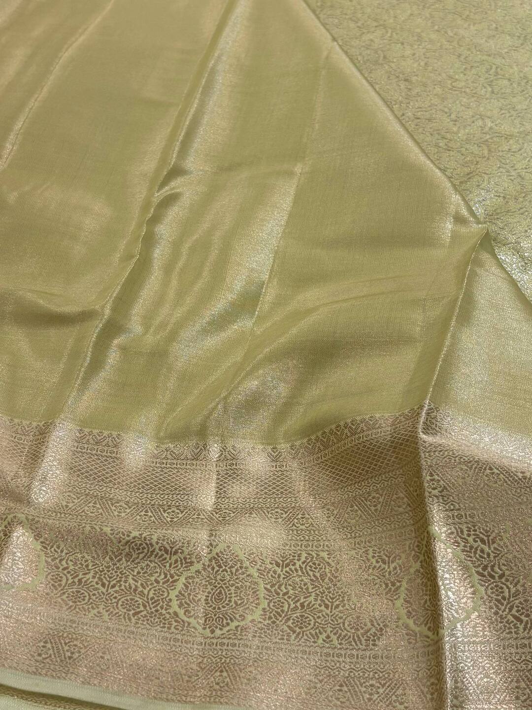 Off White Semi Kanchi Silk Saree