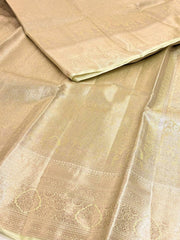 Off White Semi Kanchi Silk Saree
