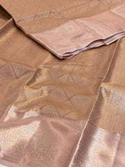 Pastel Pink Semi Kanchi Silk Saree