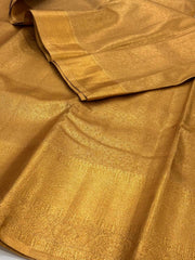 Golden Semi Kanchi Silk Saree