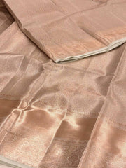Beige Semi Kanchi Silk Saree