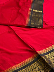 Chili Red Semi Mysore Saree