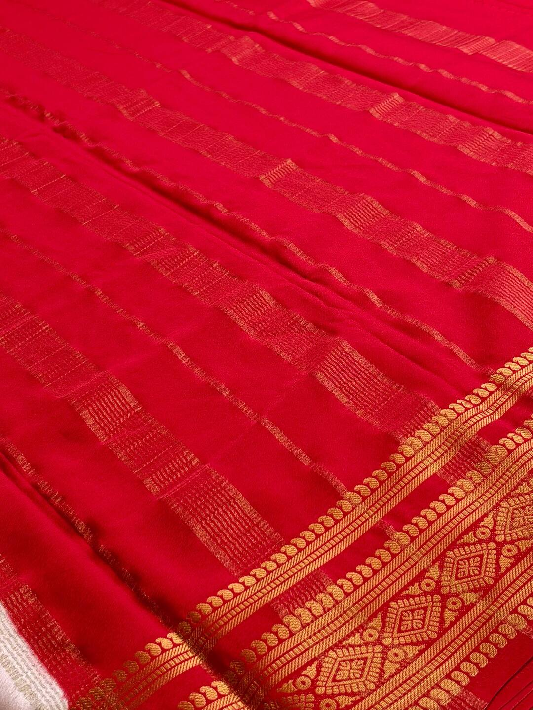 White Semi Mysore Saree