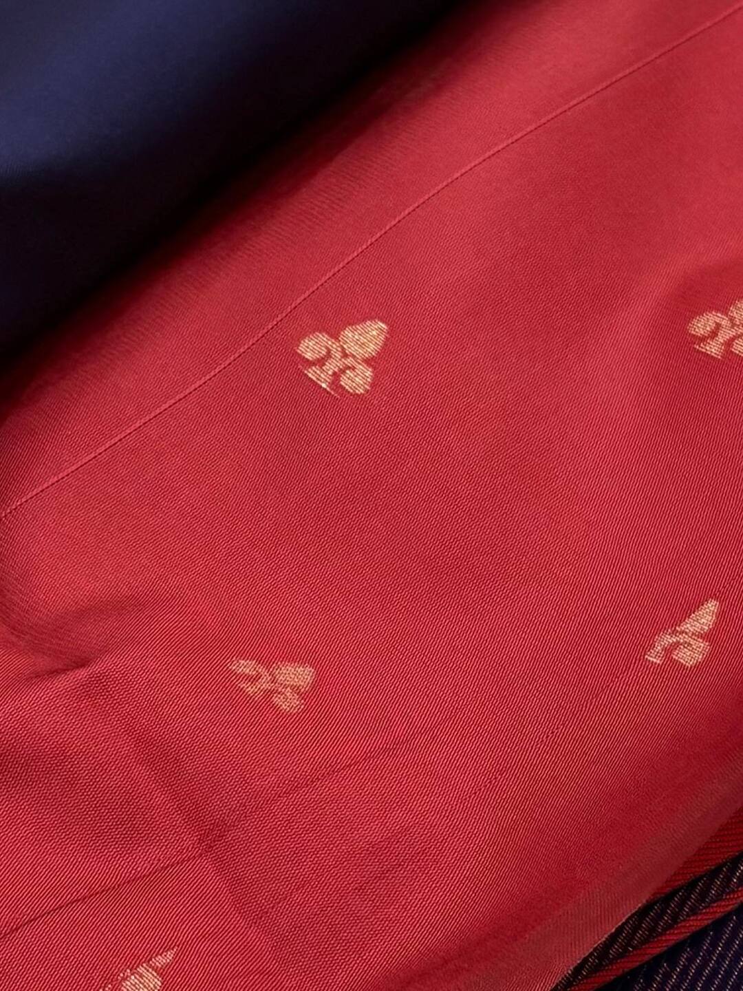 Navy Blue Cotton Silk Saree