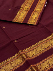Maroon Chettinad Cotton Saree
