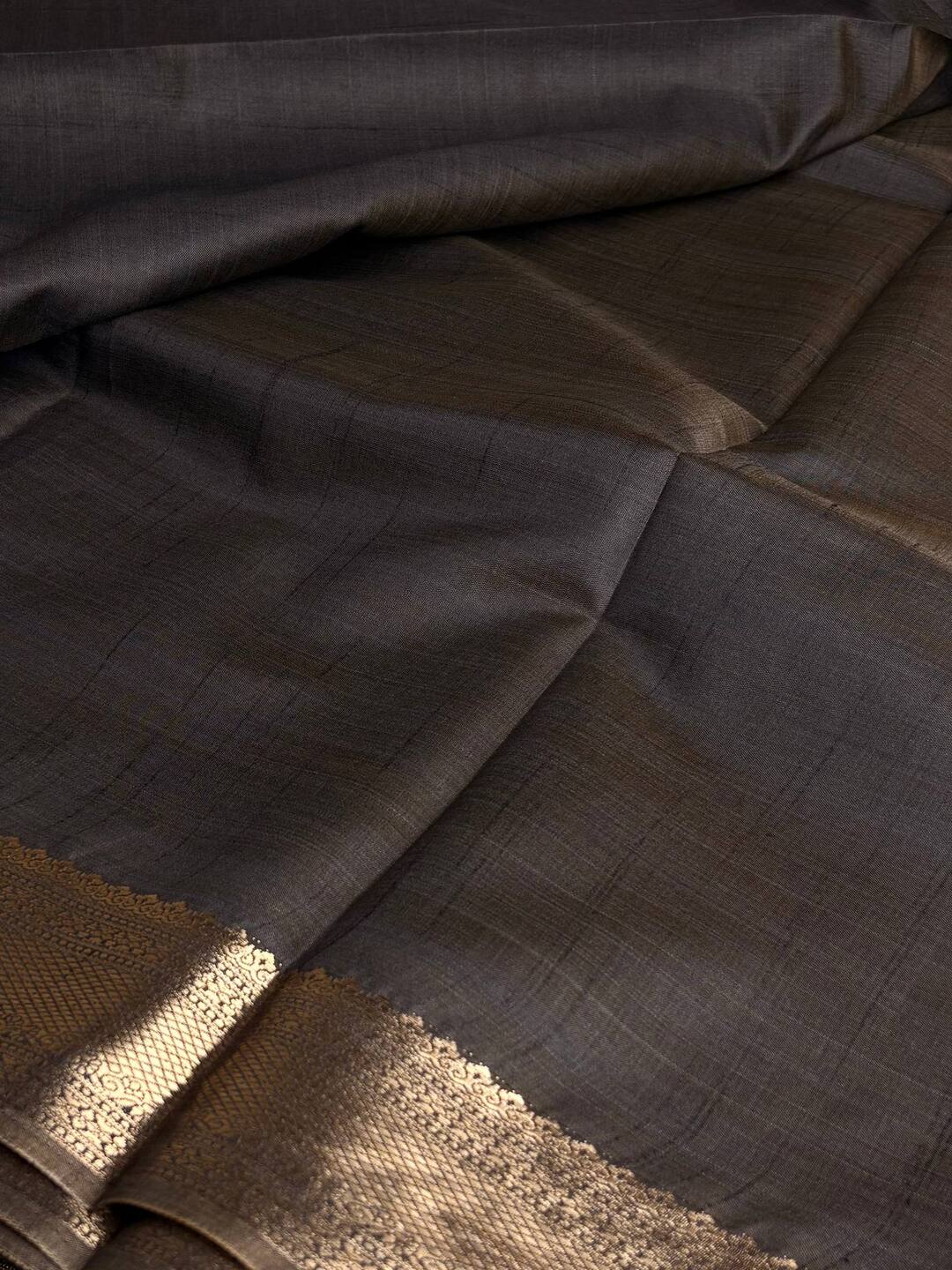 Gray Soft Cotton Saree