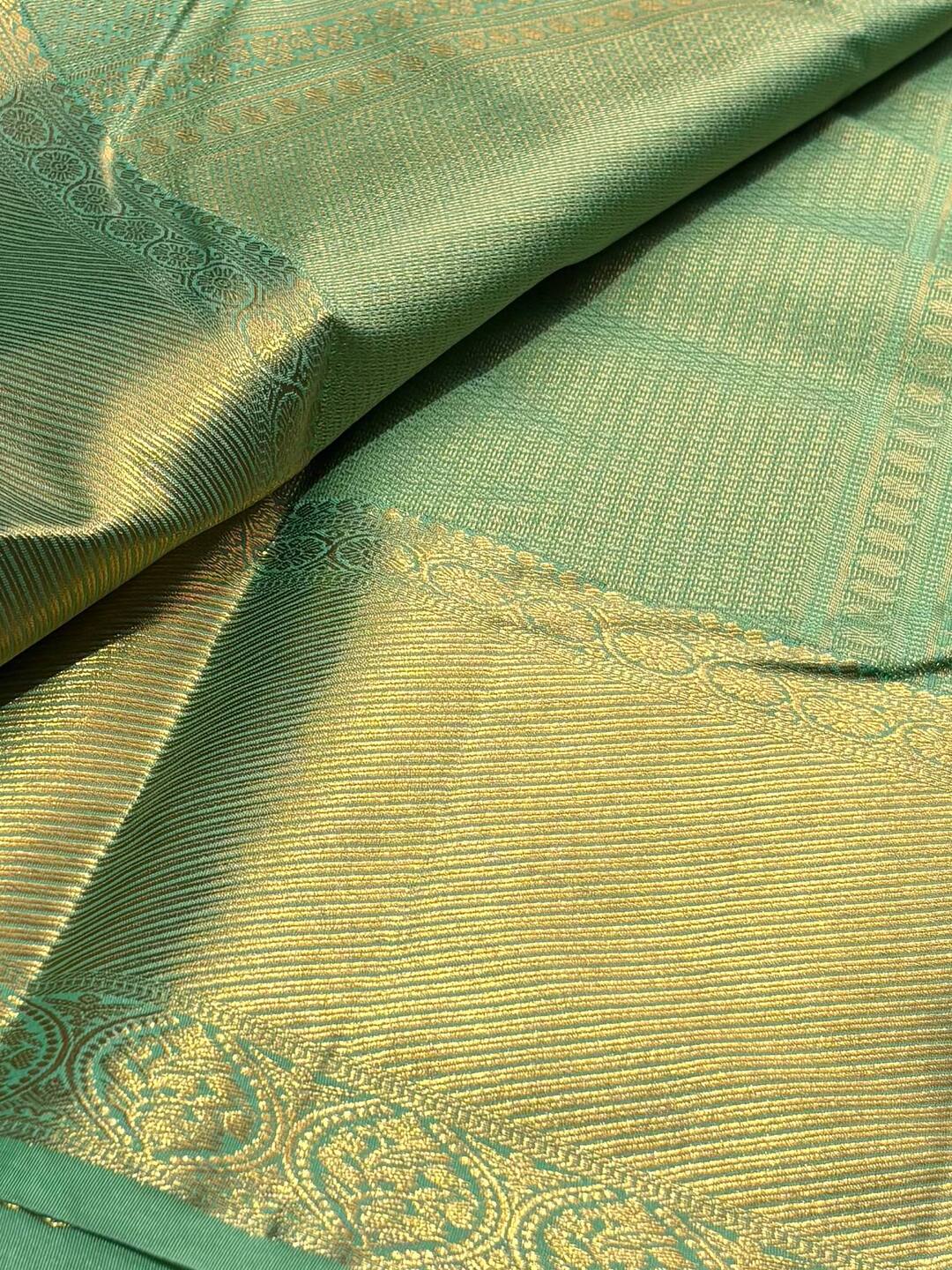 Soft Green Semi Kanchi Silk Saree